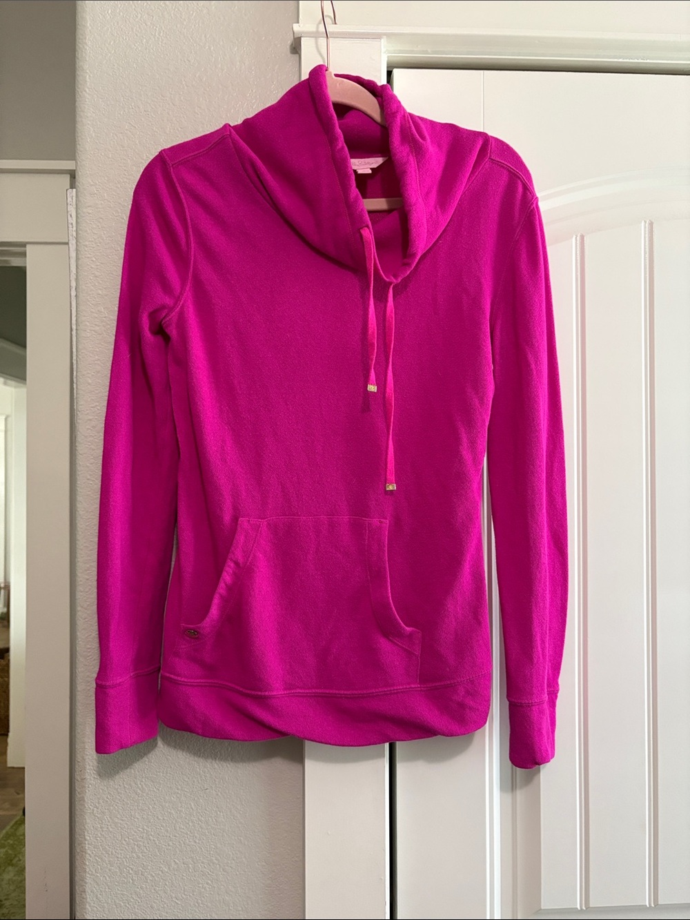 Lilly PulitzerFuchsia Pull-On Cowl Neck